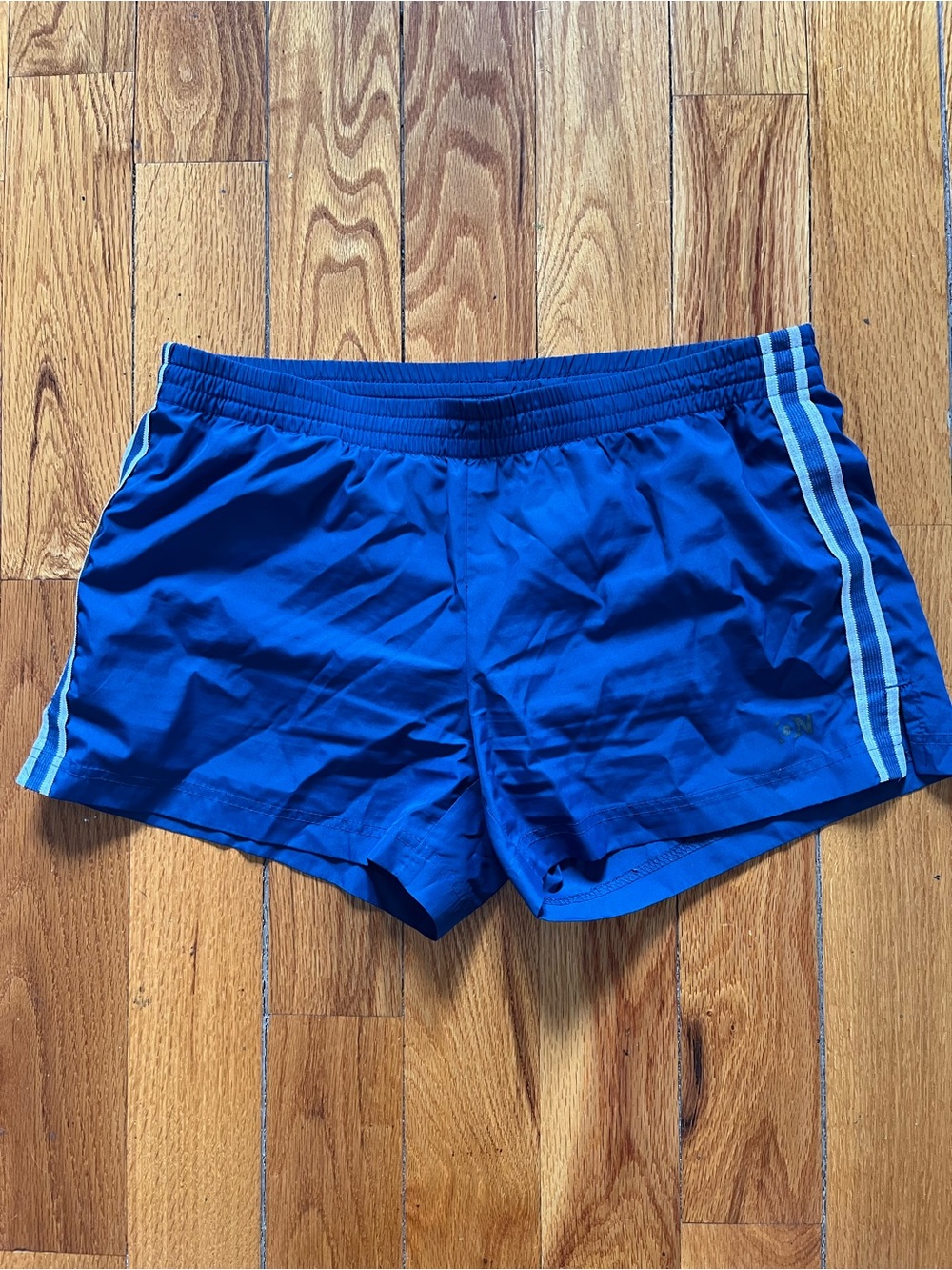 Old Navy Royal Blue Athletic Shorts with Light Blue Side Stripes